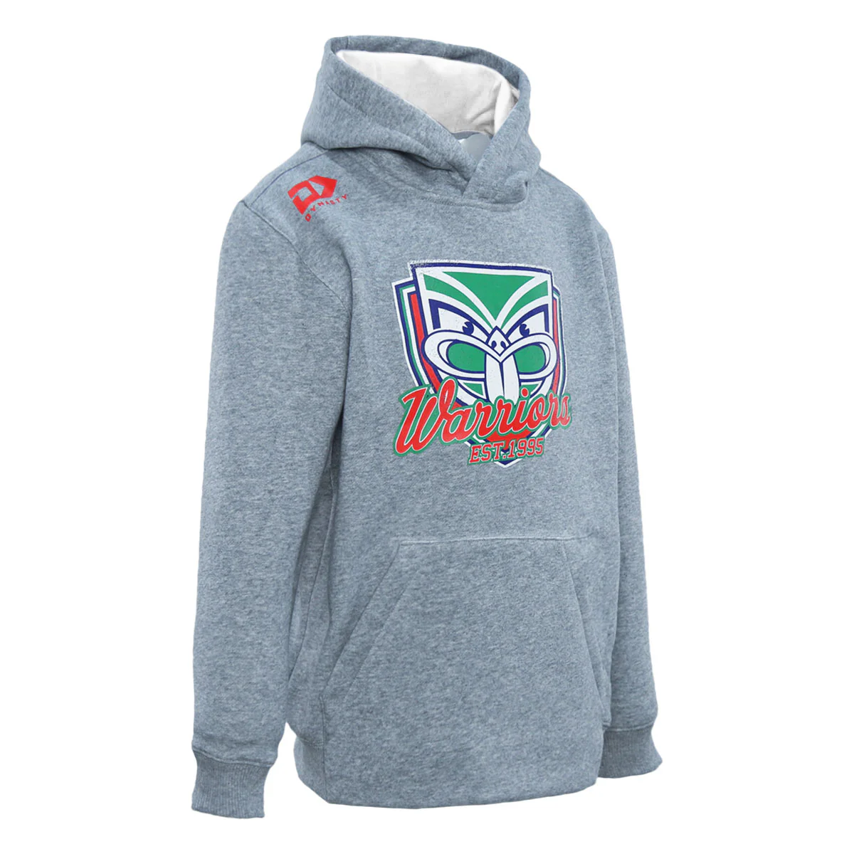 2025 New Zealand Warriors Junior Graphic Hoodie - Grey Marle - Image 4