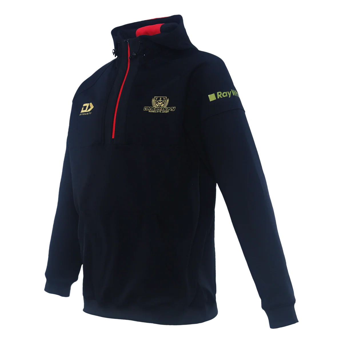 2025 Canterbury Rugby Mens Qtr Zip Hoodie - Black - Image 2