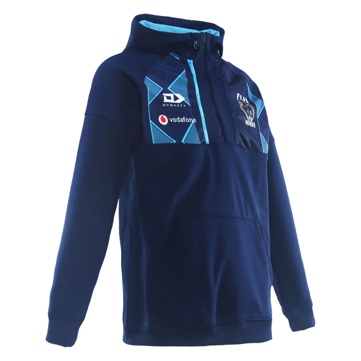 2025 Fiji Bati Mens Qtr Zip Hoodie - Navy - Image 2