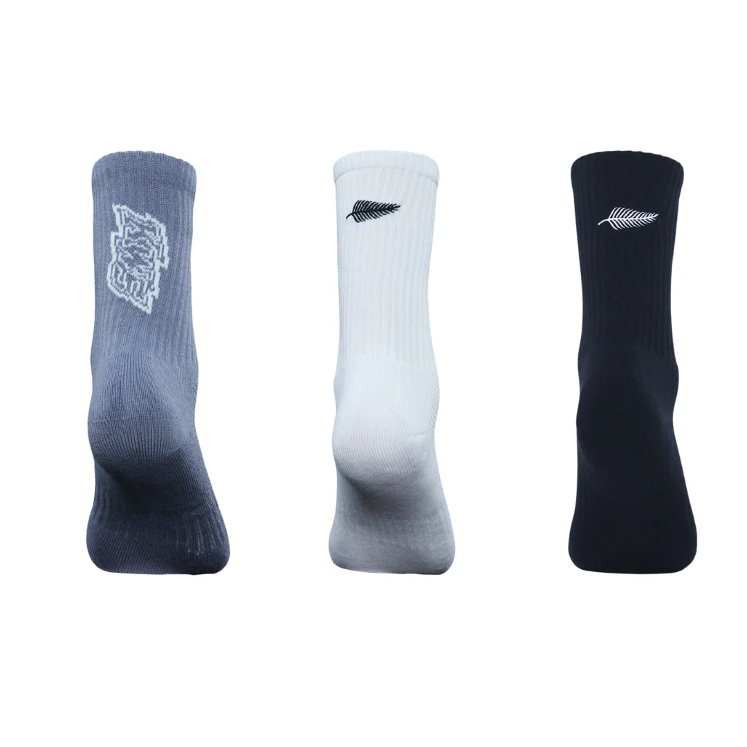 2025 Kiwis 3 Pack Crew Sock - Assorted - Image 4