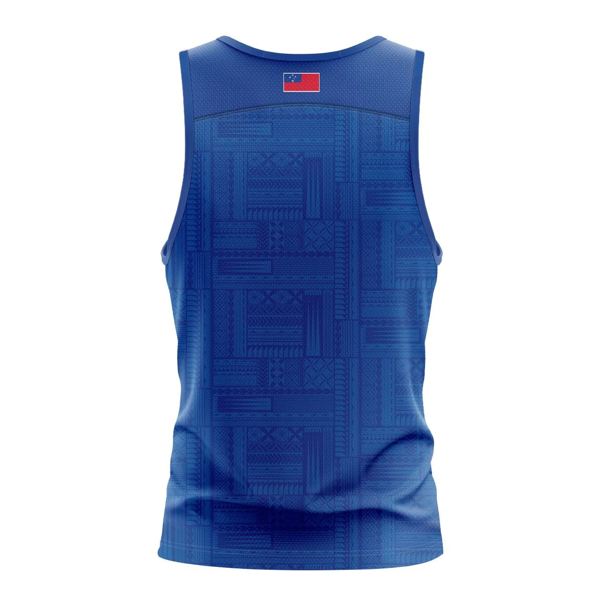 2025 Lakapi Samoa Mens Training Singlet - Blue - Image 2