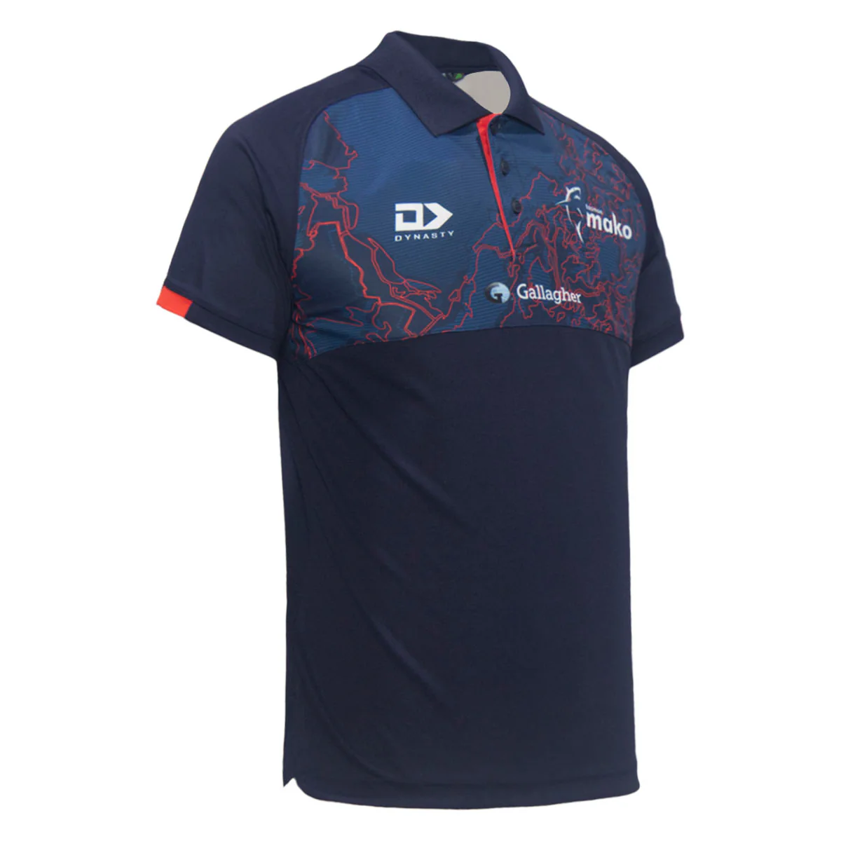 2025 Tasman Mako Mens Media Polo - Navy - Image 3