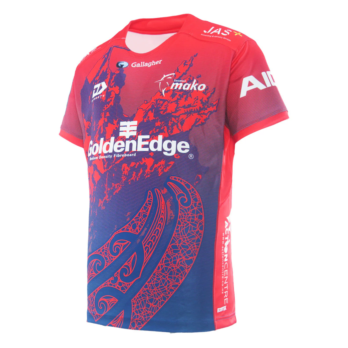2025 Tasman Mako Mens Replica Home Jersey - Red - Image 2