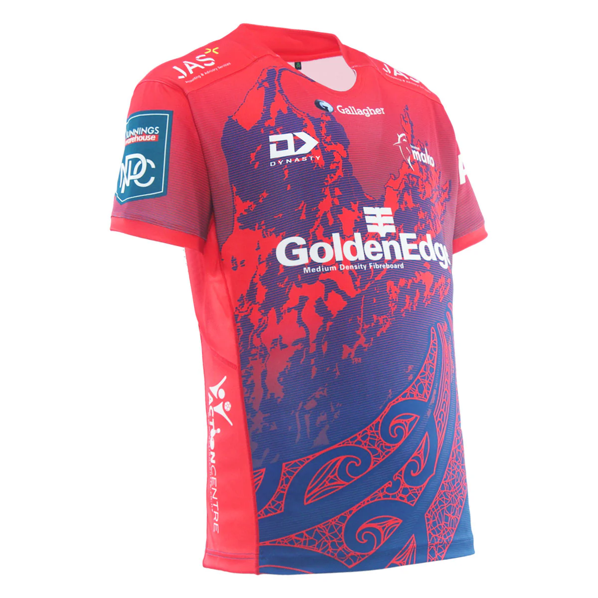 2025 Tasman Mako Mens Replica Home Jersey - Red - Image 3
