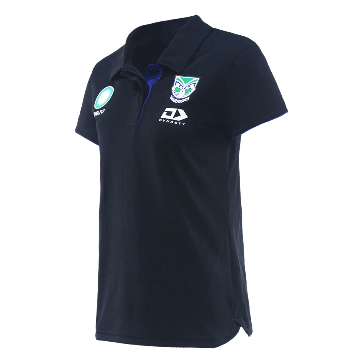 2025 New Zealand Warriors Ladies Black Media Polo - Image 3