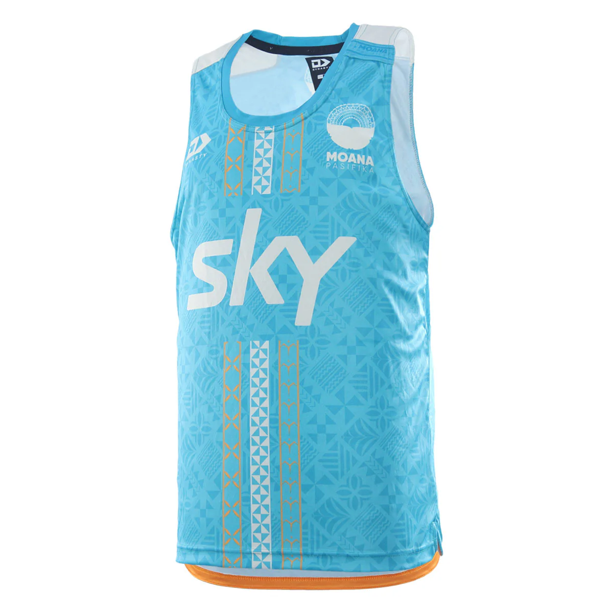 2026 Moana Pasifika Mens Training Singlet - Teal - Image 4