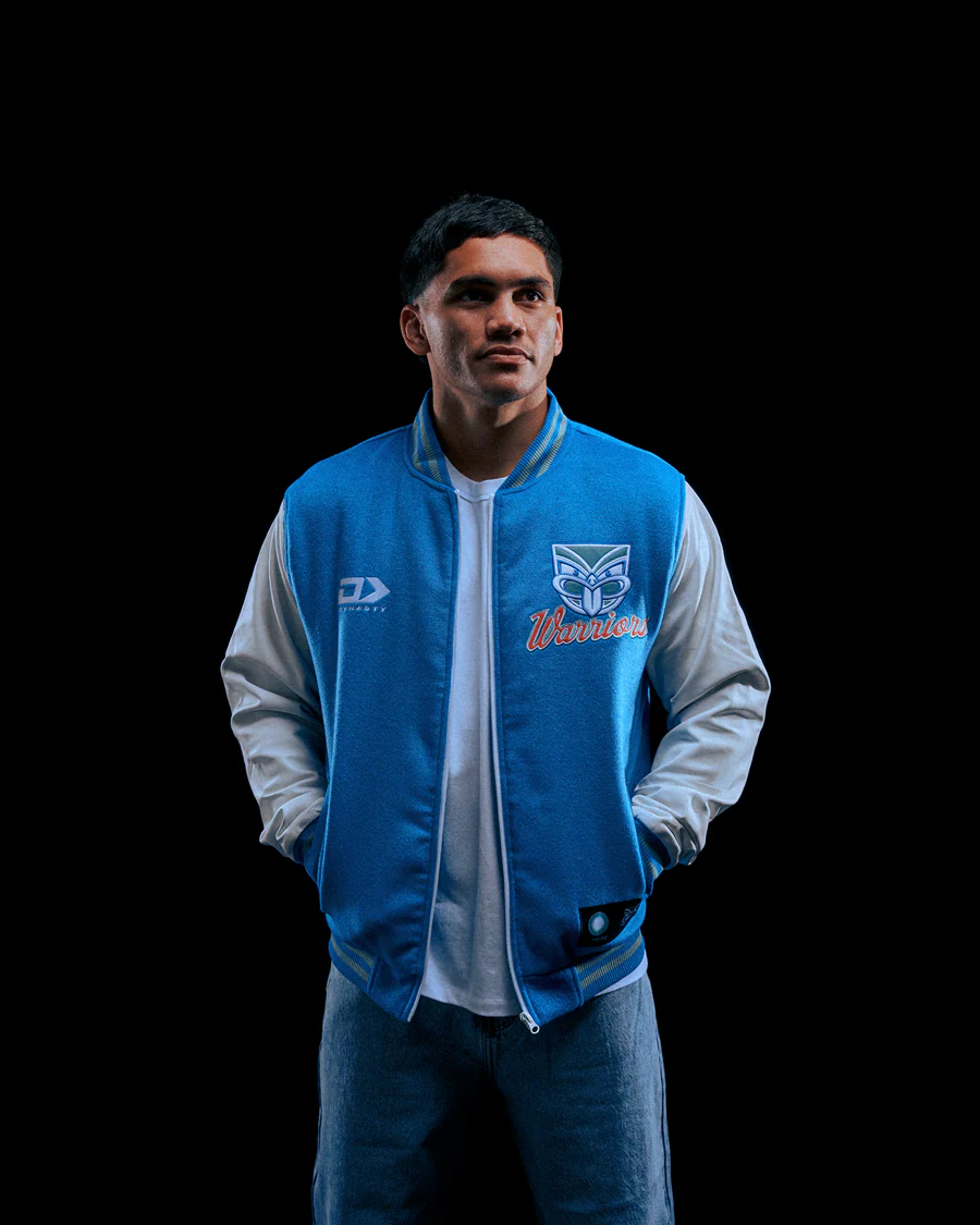 2026 New Zealand Warriors Adults Varsity Jacket - Image 2