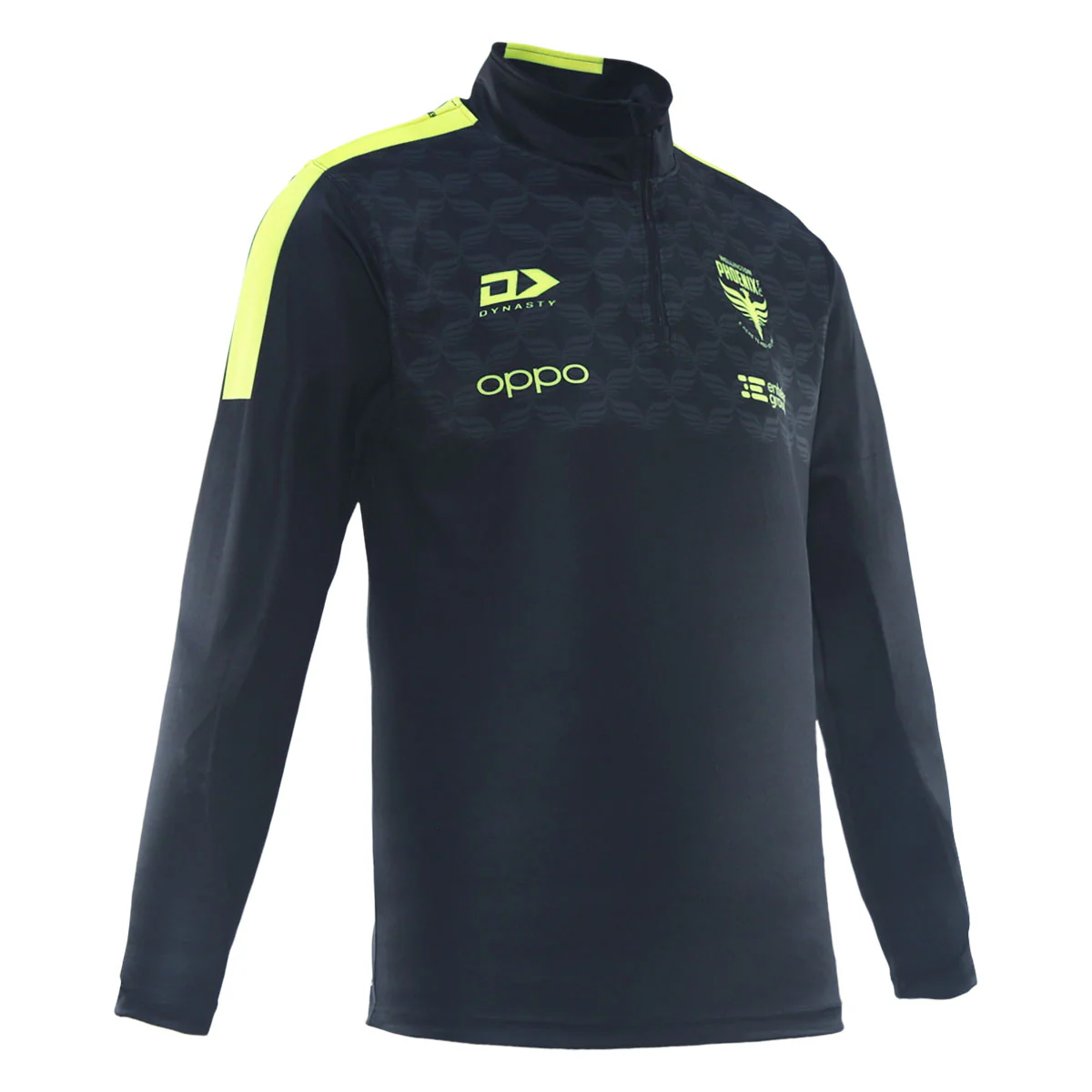 25/26 Wellington Phoenix Adults Quarter Zip Travel Long Sleeve - Black - Image 3
