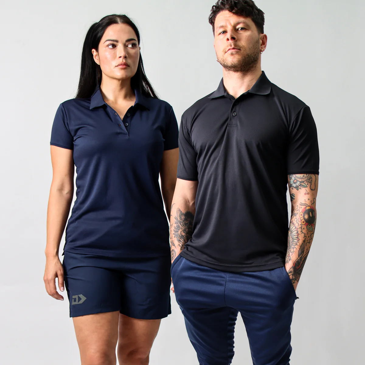 DS Ladies Navy Stock Polo - Image 5