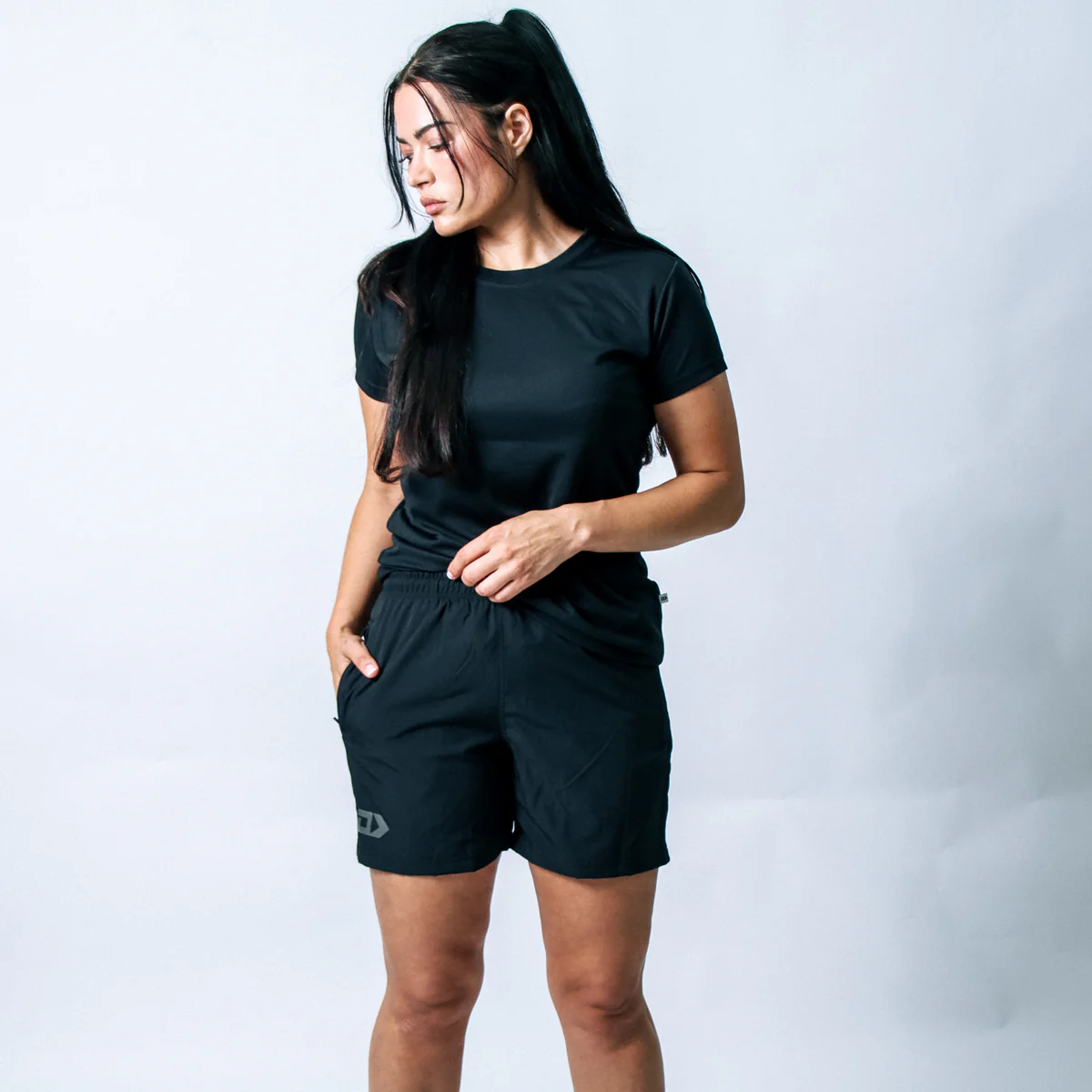 DS Ladies Black Stock Tee - Image 4