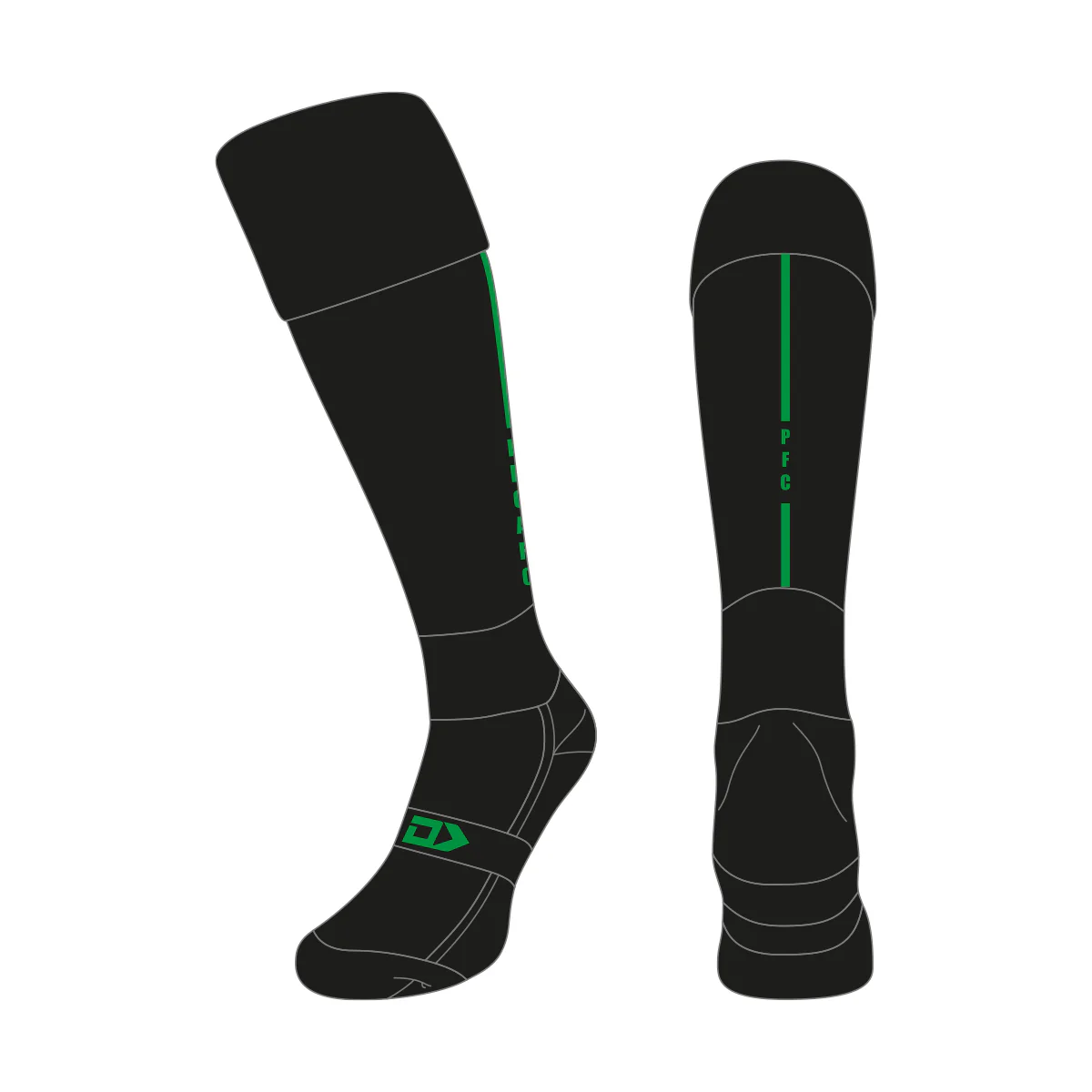PFC Turnover Sock - BLK