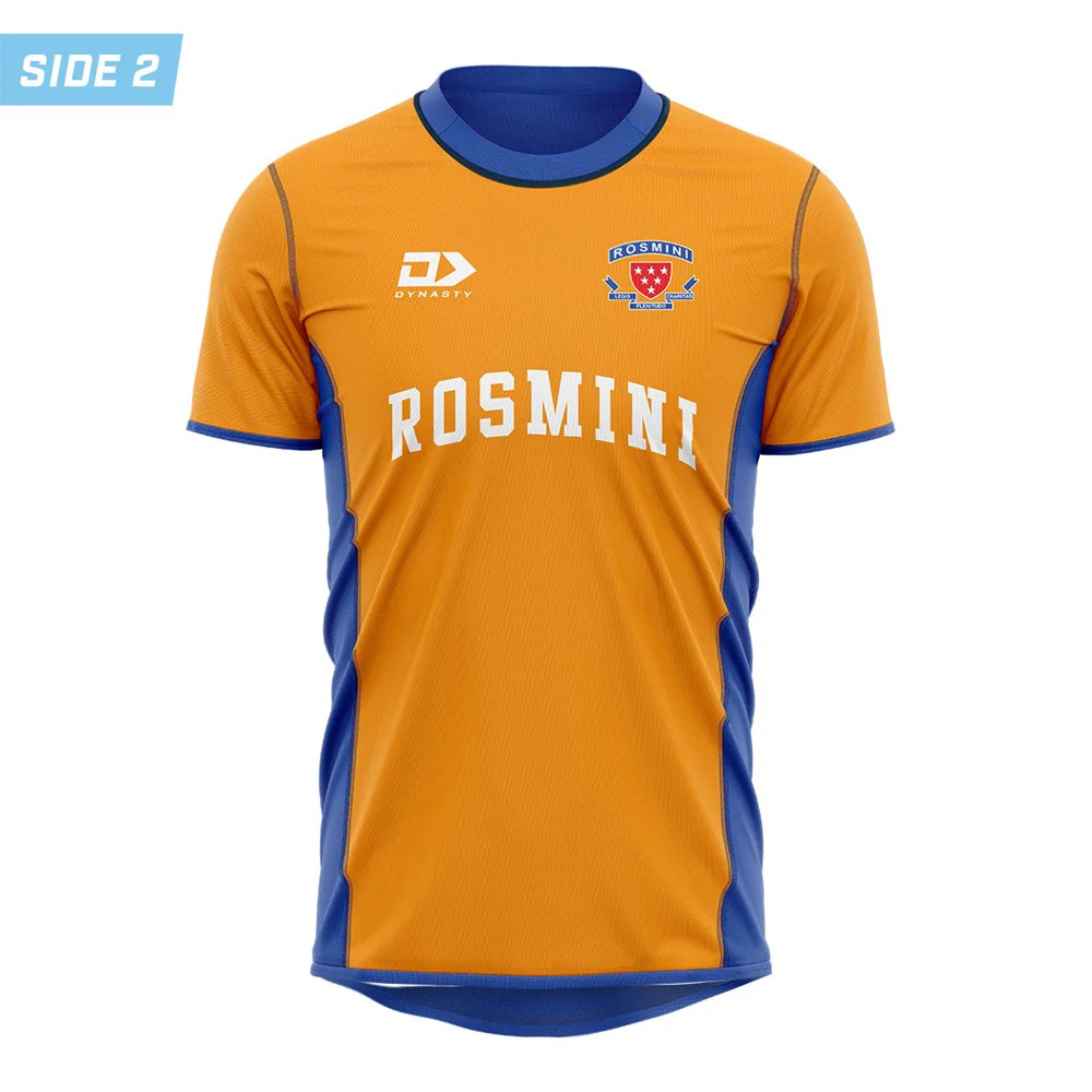 Rosmini College Junior Reversible PE Tee - Gold Kelly - Image 3