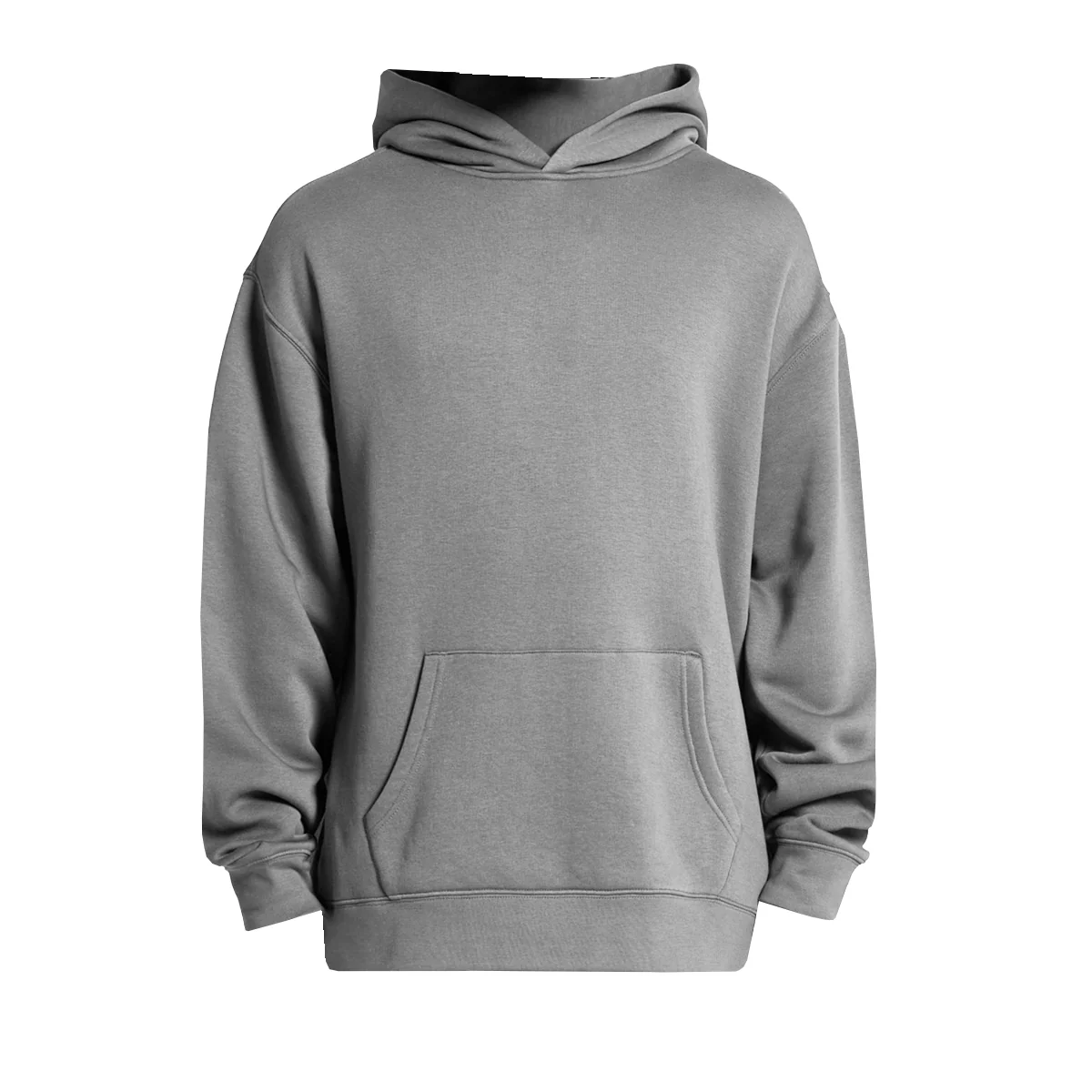 DS Adult Grey Marle Pullover Fleece Hoodie