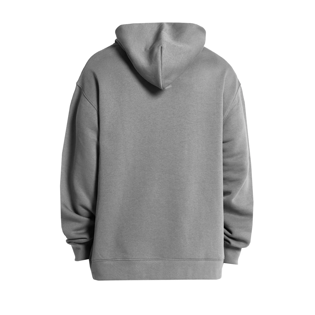 DS Adult Grey Marle Pullover Fleece Hoodie - Image 3